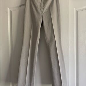 Burberry Women's Light Gray Straight Leg Pants
